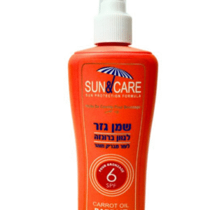 קרם הגנה שמן גזר לשיזוף סאן אנד קר גוון ברונזה SUN & CARE SPF8